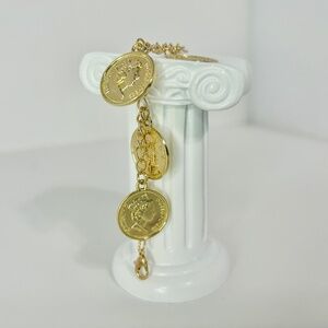 Elizabeth II Coin Charm Bracelet
